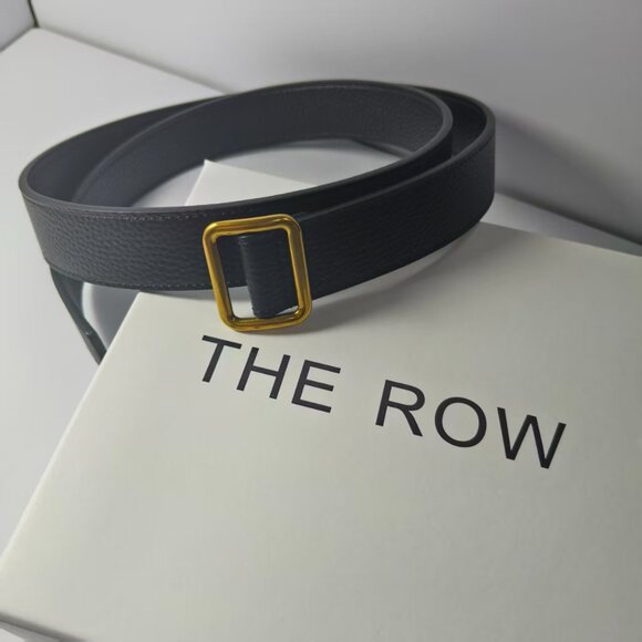 The Row Accessories - The Row Women's Black Leather Belt